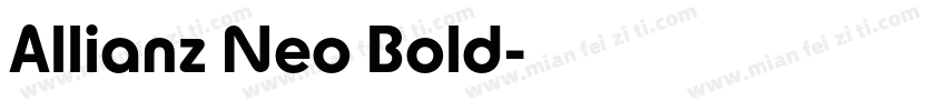 Allianz Neo Bold字体转换